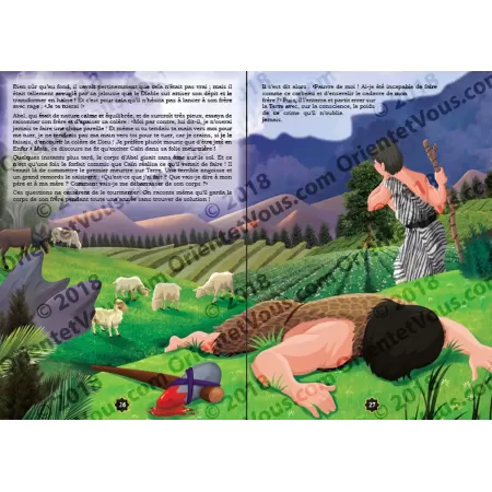 Histoire de "Adam et Hawwâ' - Abel et Caïn (Hâbîl wa Qâbîl)" [Grand Livre Illustré]