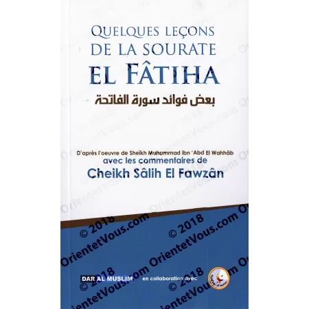 Quelques Leçons de la Sourate El Fâtiha