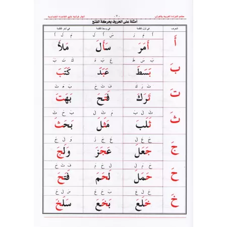 Enseignement de la lecture de l'arabe et du Coran selon la méthode Baghdâdiyyah/معلم القراءة العربية والقرآن