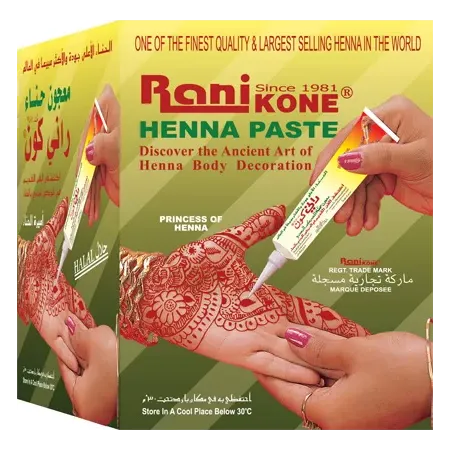 H&eacute;nn&eacute; pour d&eacute;coration de la peau