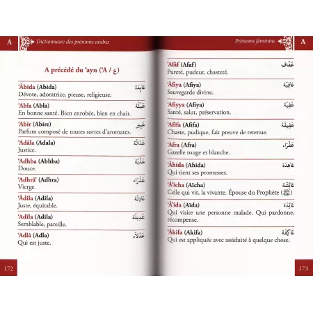Dictionnaire des Prénoms Arabes