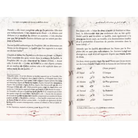 Les Règles Exemplaires des Noms et Attributs Divins