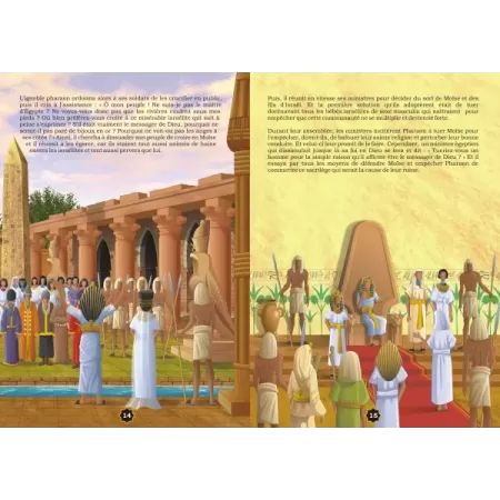 Histoire de "Mo&iuml;se chez le Pharaon"