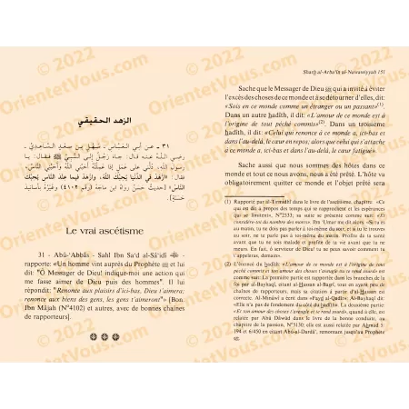Lumières sur les 40 Hadiths Prophétiques Authentiques d'al-Nawawî
