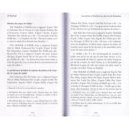 Les moments bénis du calendrier musulman [al-Bayhaqî]