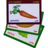 Cartes &eacute;ducatives bilingues (arabe/fran&ccedil;ais): Les fruits et l&eacute;gumes