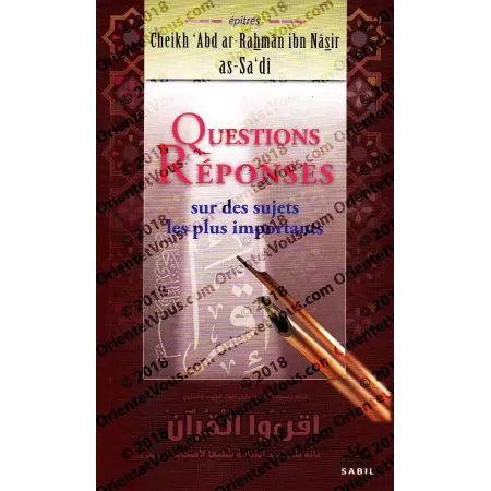Questions-Réponses sur des sujets les plus importants