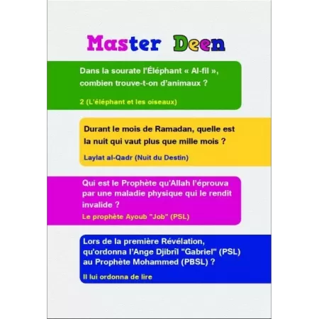 Master Deen (Junior) : Jeu de stratégie et de connaissance de l'Islam