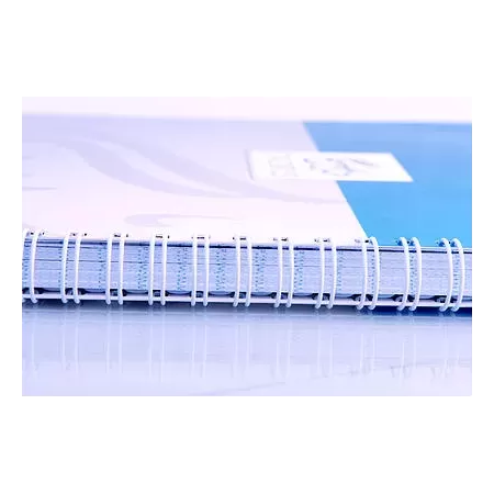 Cahier spirales moyen format bleu