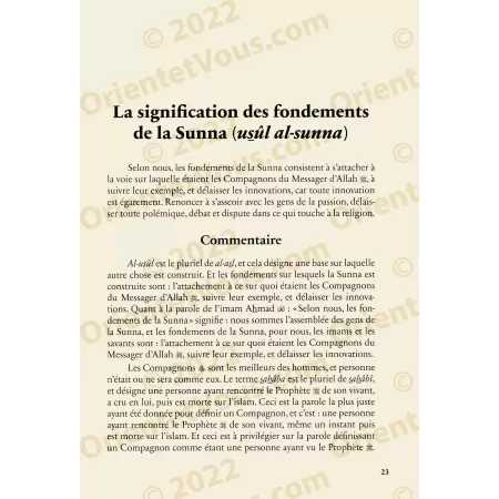 Explication des fondements de la Sunnah de l'imam Ahmad [Ar-Râjihî]