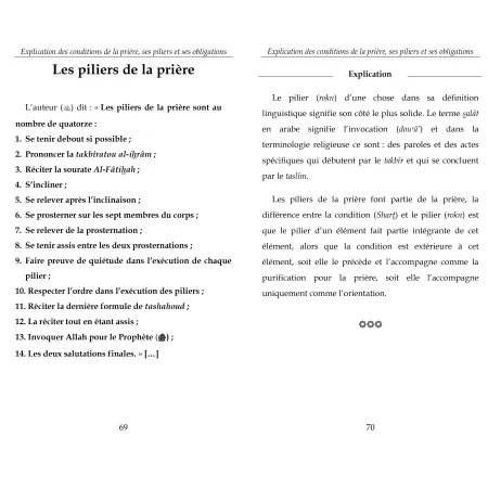 Explication des Conditions de la Prière, ses Piliers et Obligations