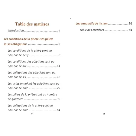 Mutûn Tâlib Al-'Ilm: Les conditions de la prière, ses piliers et ses obligations & Les annulatifs de l’Islam [Format Poche - Bil