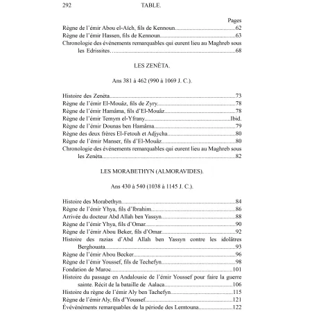Histoire des Souverains du Maghreb et Annales de la ville de Fez