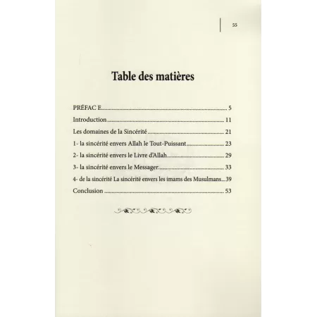 La Sincérité et son Effet sur l'Unité des Musulmans