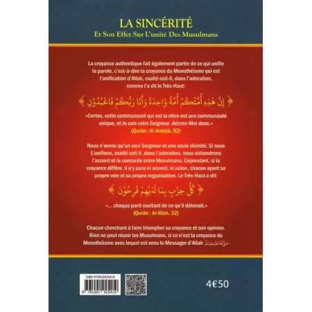 La Sincérité et son Effet sur l'Unité des Musulmans