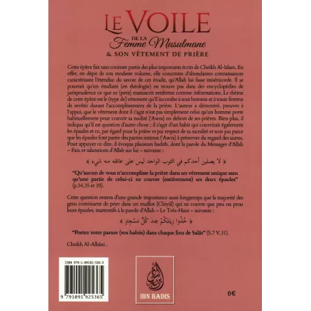 Le Voile de la Femme Musulmane & son Vêtement de Prière