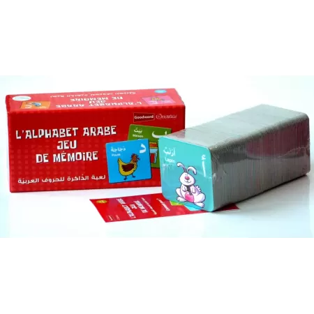 L'alphabet arabe : Jeu de mémoire des lettres arabes (56 cartes)