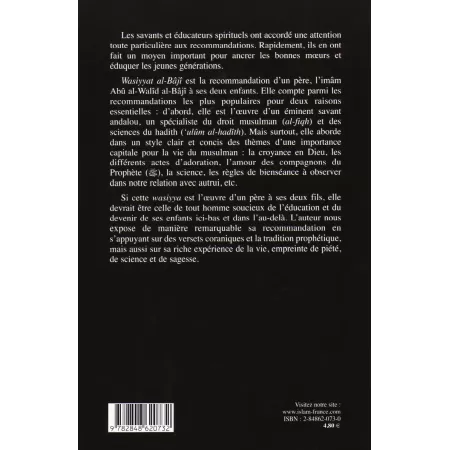 Recommandations d'un père à ses enfants