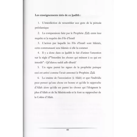 Aide-Mémoire des nobles traditions prophétiques dans la Croyance et le Suivi