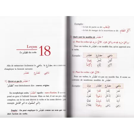 Cours élémentaire de morphologie arabe (en langue française) - دروس ابتدائية في علم الصرف باللغة الفرنسية