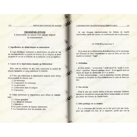 Précis des Sciences du Hadith