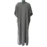 Qamis Ikaf manche courte Gris foncé