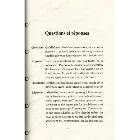 L'Explication du Conseil du Prophète ﷺ